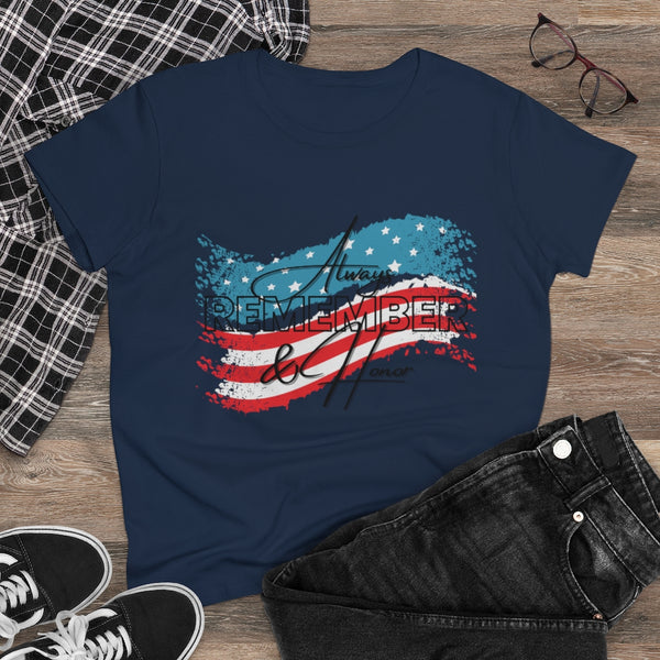 Always Remember and Honor Women’s Memorial Day Tee