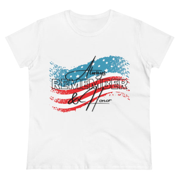 Always Remember and Honor Women’s Memorial Day Tee