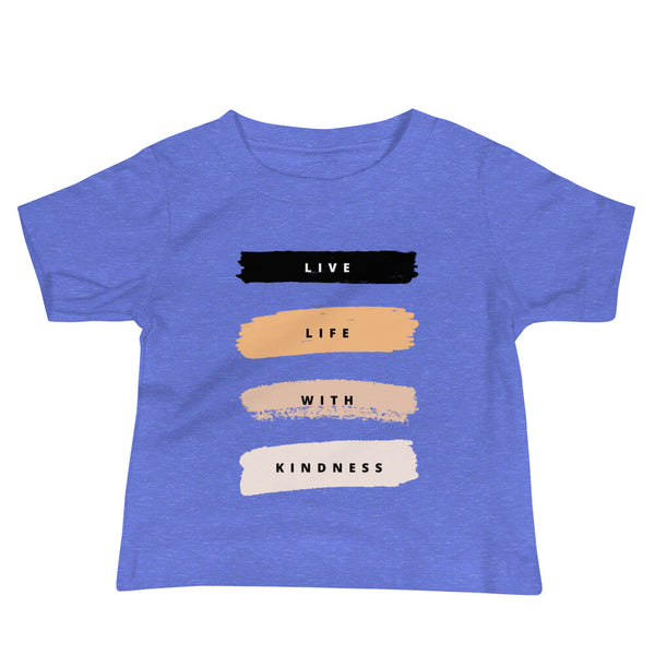 Live Life with Kindness Baby Jersey Short Sleeve Tee