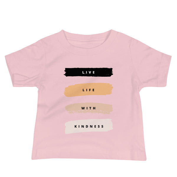 Live Life with Kindness Baby Jersey Short Sleeve Tee