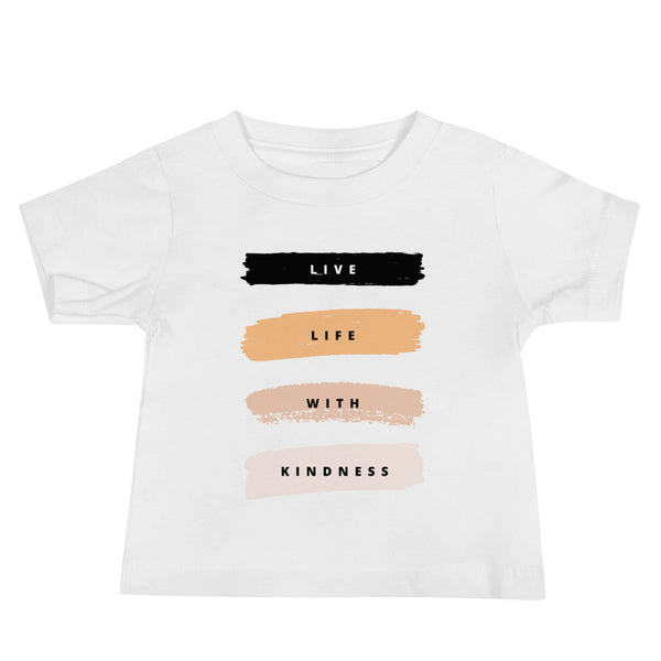 Live Life with Kindness Baby Jersey Short Sleeve Tee