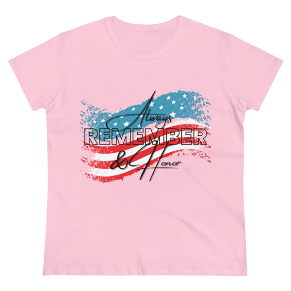 Always Remember and Honor Women’s Memorial Day Tee