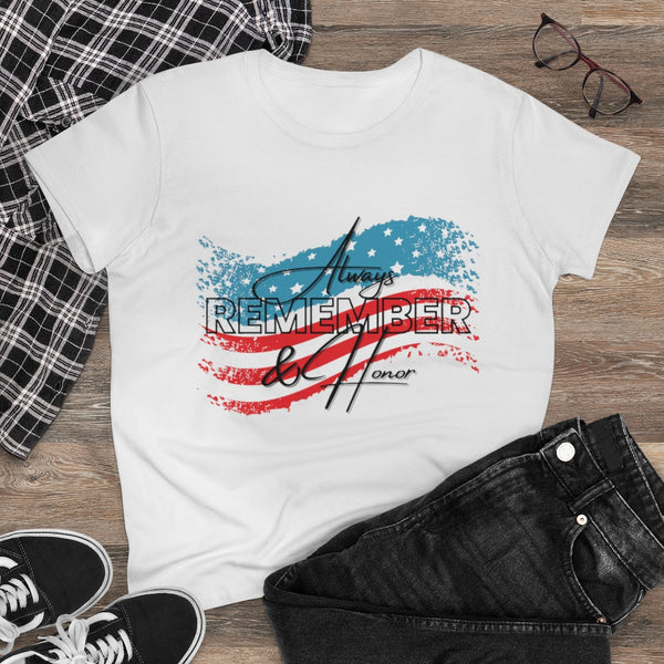 Always Remember and Honor Women’s Memorial Day Tee