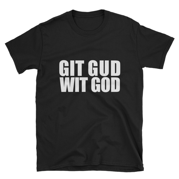 Men's Short Sleeve Git Gud Tee - White/Black