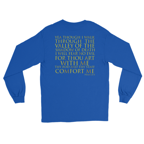 Mens Savage Believer Long Sleeve T-Shirt - Psalm 23:4