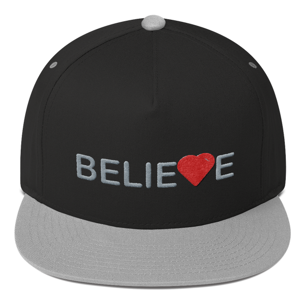 Believe Flat Bill Baseball Cap