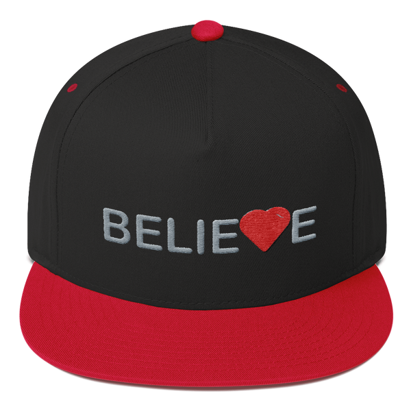 Believe Flat Bill Baseball Cap
