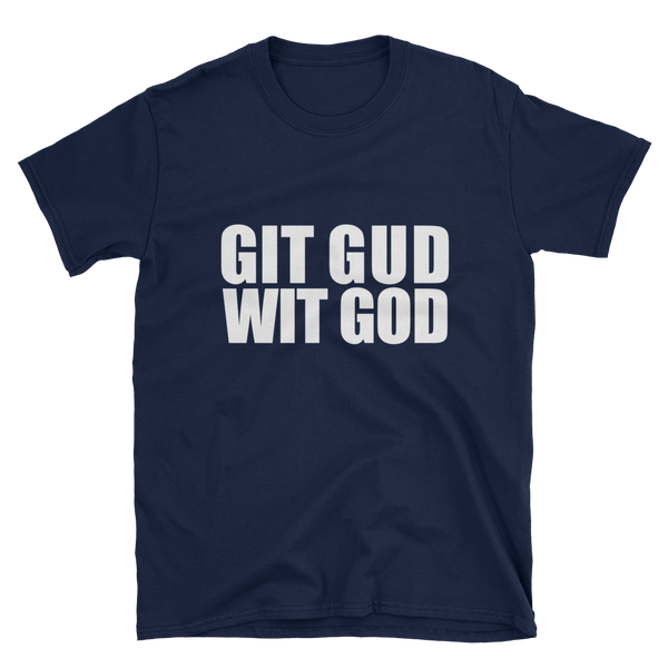 Men's Short Sleeve Git Gud Tee - White/Black