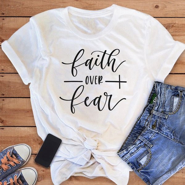 Faith Over Fear Christian T-Shirt