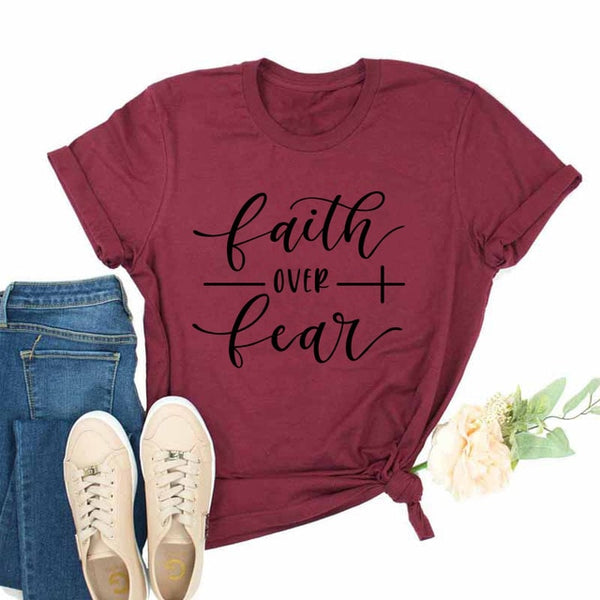 Faith Over Fear Christian T-Shirt