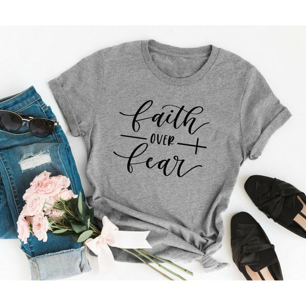 Faith Over Fear Christian T-Shirt