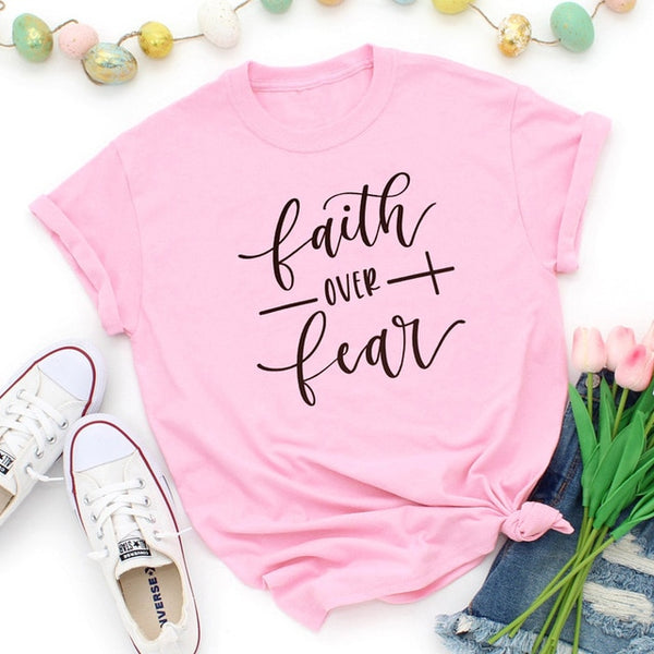 Faith Over Fear Christian T-Shirt