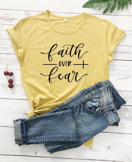 Faith Over Fear Christian T-Shirt