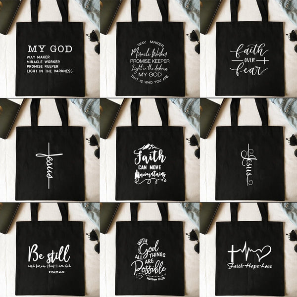 Classic-Style Christian Tote Bags