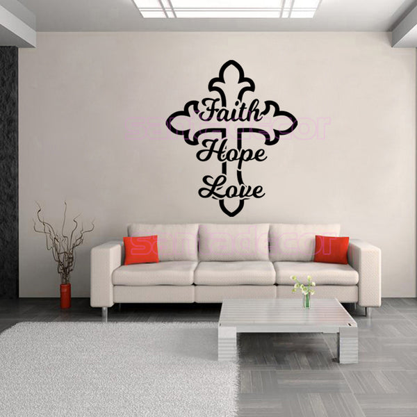 Faith, Hope, Love Wall Decal