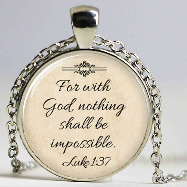 Inspirational Silver Chain Necklace