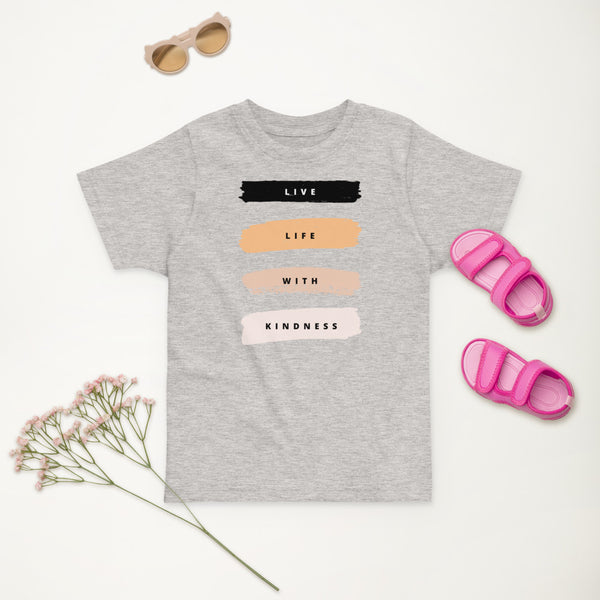 Live Life with Kindness Toddler Jersey Tee