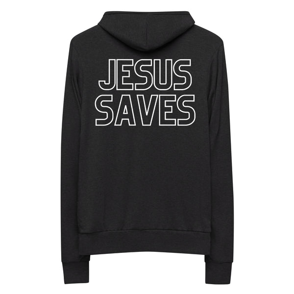 Jesus Saves Zippered Hoodie