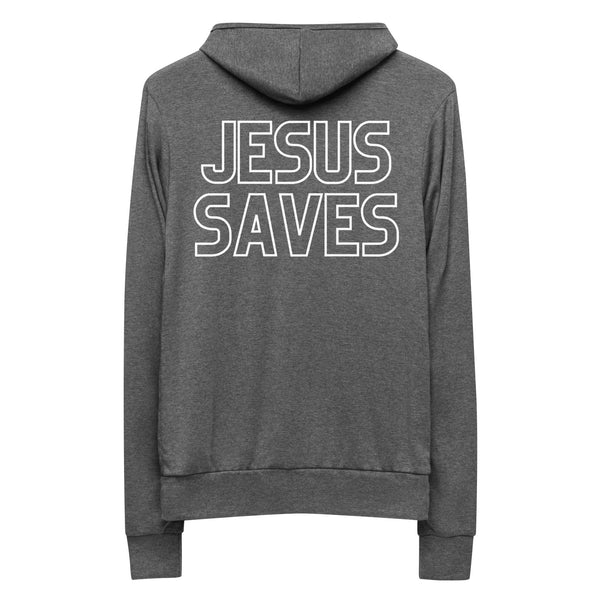Jesus Saves Zippered Hoodie