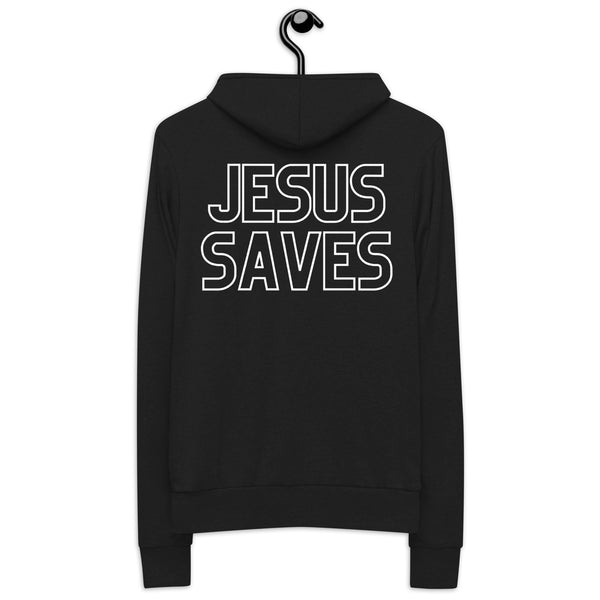 Jesus Saves Zippered Hoodie