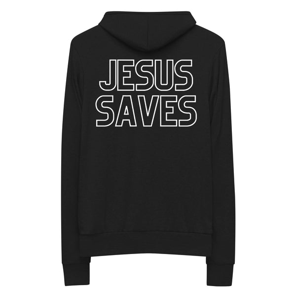 Jesus Saves Zippered Hoodie