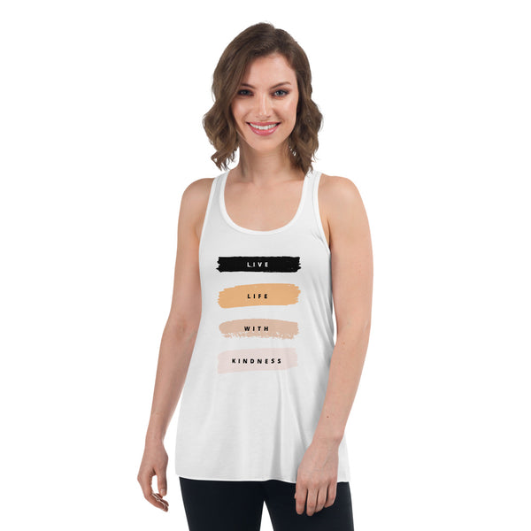 Live Life with Kindness Flowy Racerback Tank