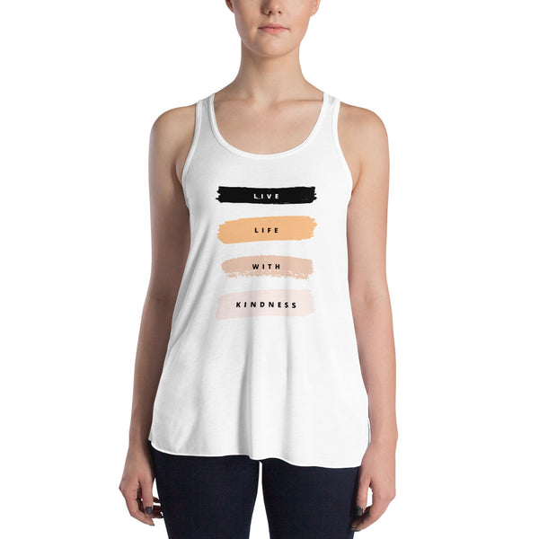 Live Life with Kindness Flowy Racerback Tank