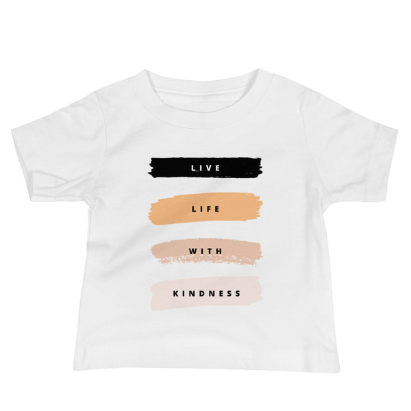 Live Life with Kindness Baby Jersey Short Sleeve Tee
