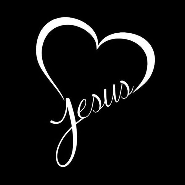 Heart for Jesus Decal