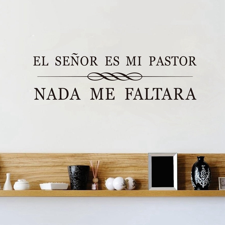 Spanish Christian Quote Vinyl Wall Art
