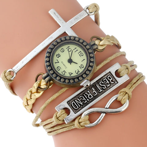 Best Friends Vintage-Style Bracelet Watch