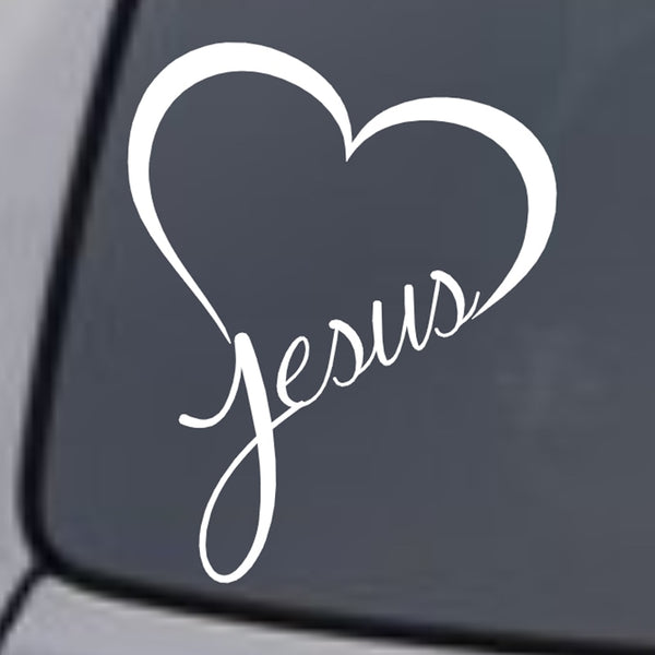 Jesus Heart Window | Laptop | Journal | Notebook Decal