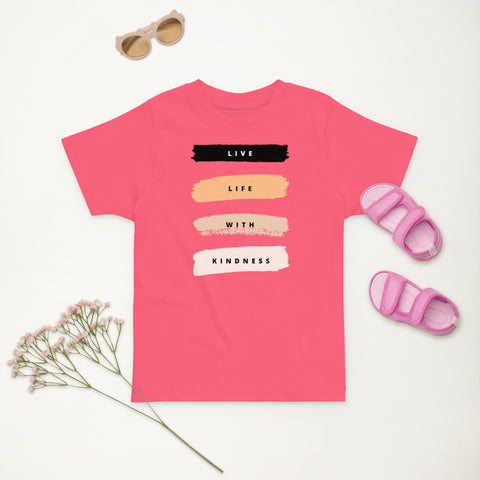 Live Life with Kindness Toddler Jersey Tee