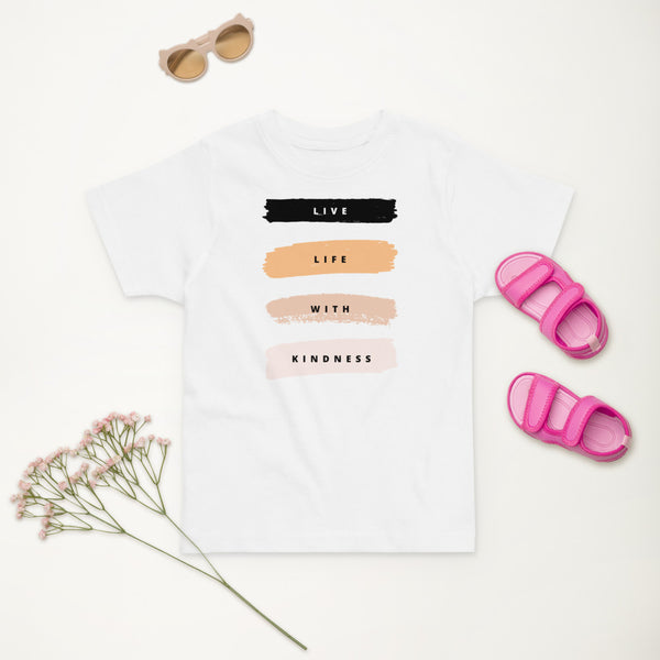 Live Life with Kindness Toddler Jersey Tee